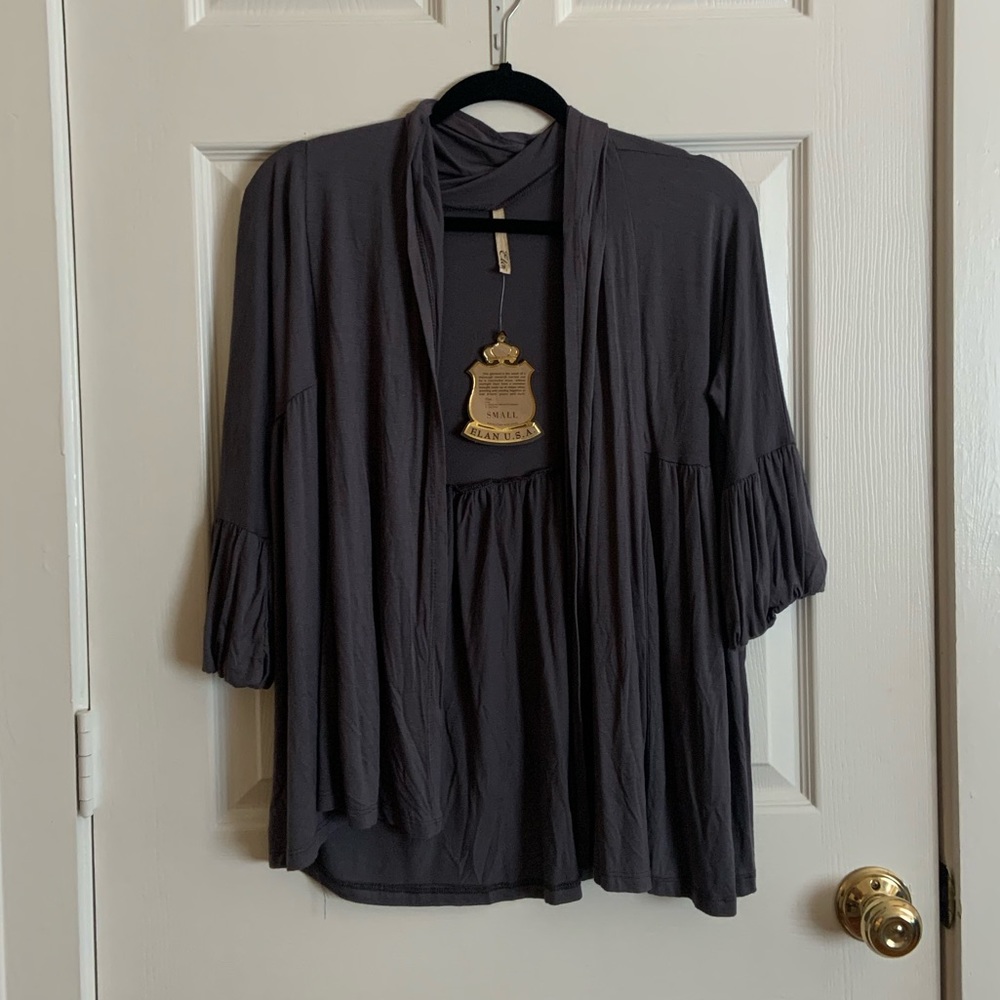Grey cardigan